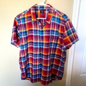 J. Crew Plaid Button Down Shirt